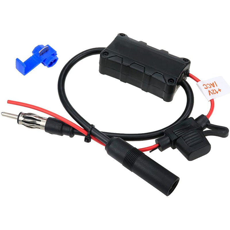 AUTUT Car Radio Antenna Booster Signal Amplifier for AM FM Radio Stations - Image 1